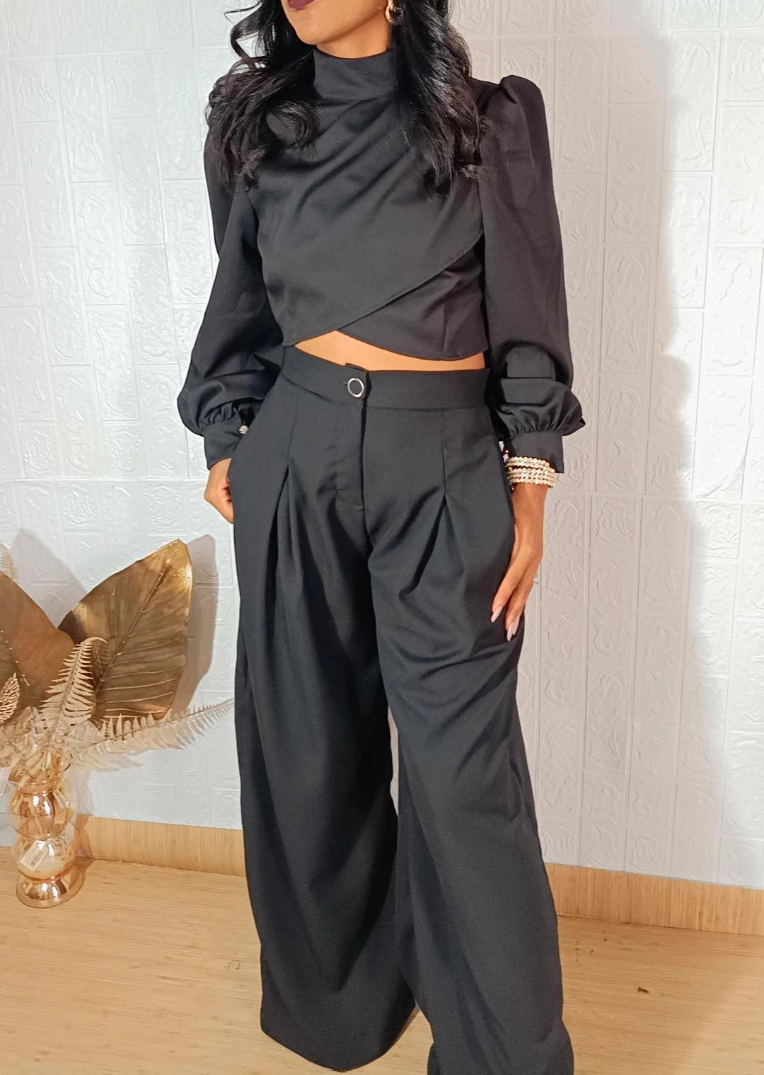 Calça Alfaiataria maxi Pantalona