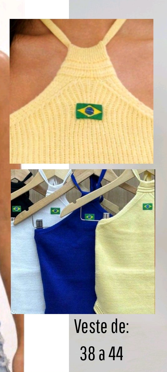 Blusinhas Tricô modal Brasil