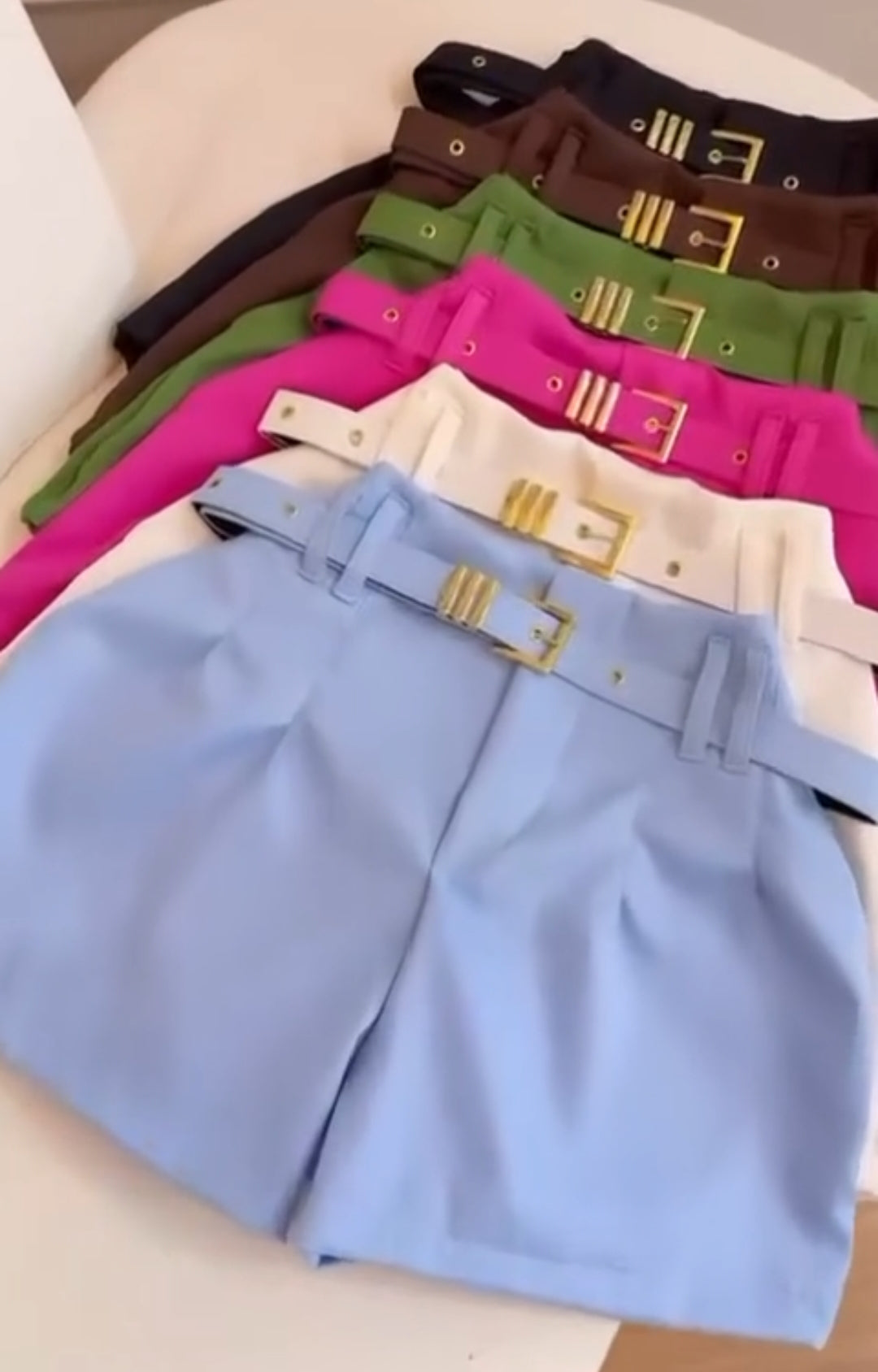 Short Alfaiataria com cinto