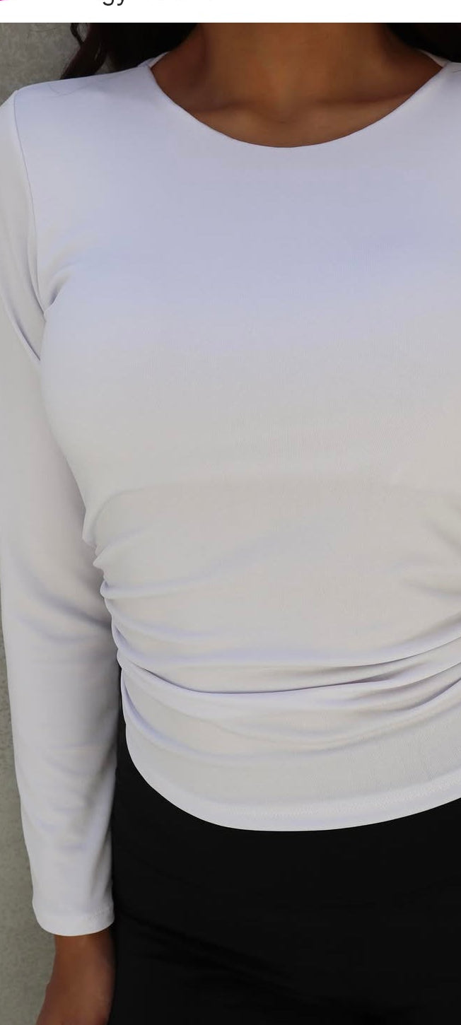 Blusa manga longa confy