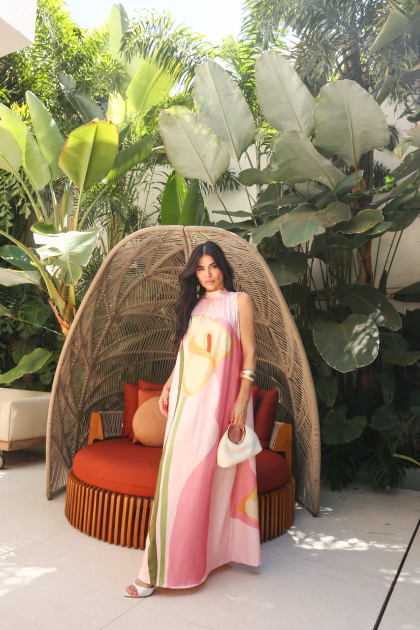 Vestido Longo Tacyana Rosa