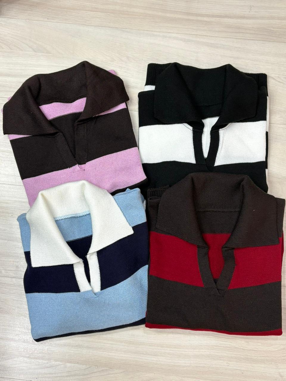 Blusa tricô modal tendência