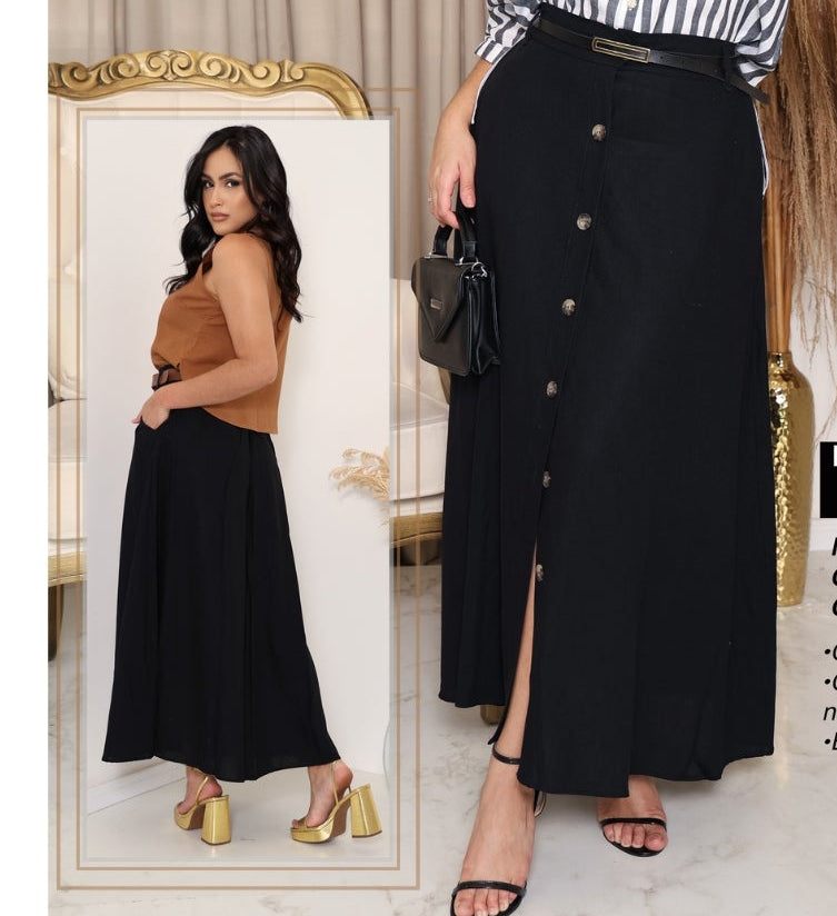 Saia Verônica com Botões