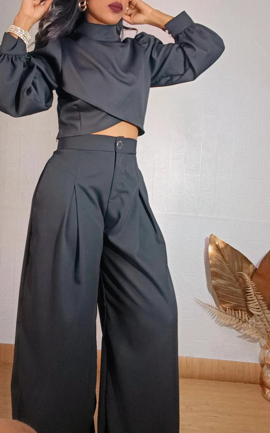 Calça Alfaiataria maxi Pantalona